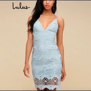 Lulu's Crochet Lace 'Stay Away' Dress M